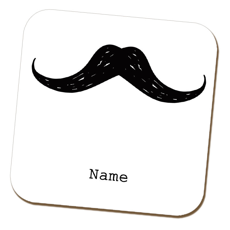 Black Moustache Coaster