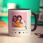 Music Player Personalised Photo Mug - Standard 330ml (11oz) / Black