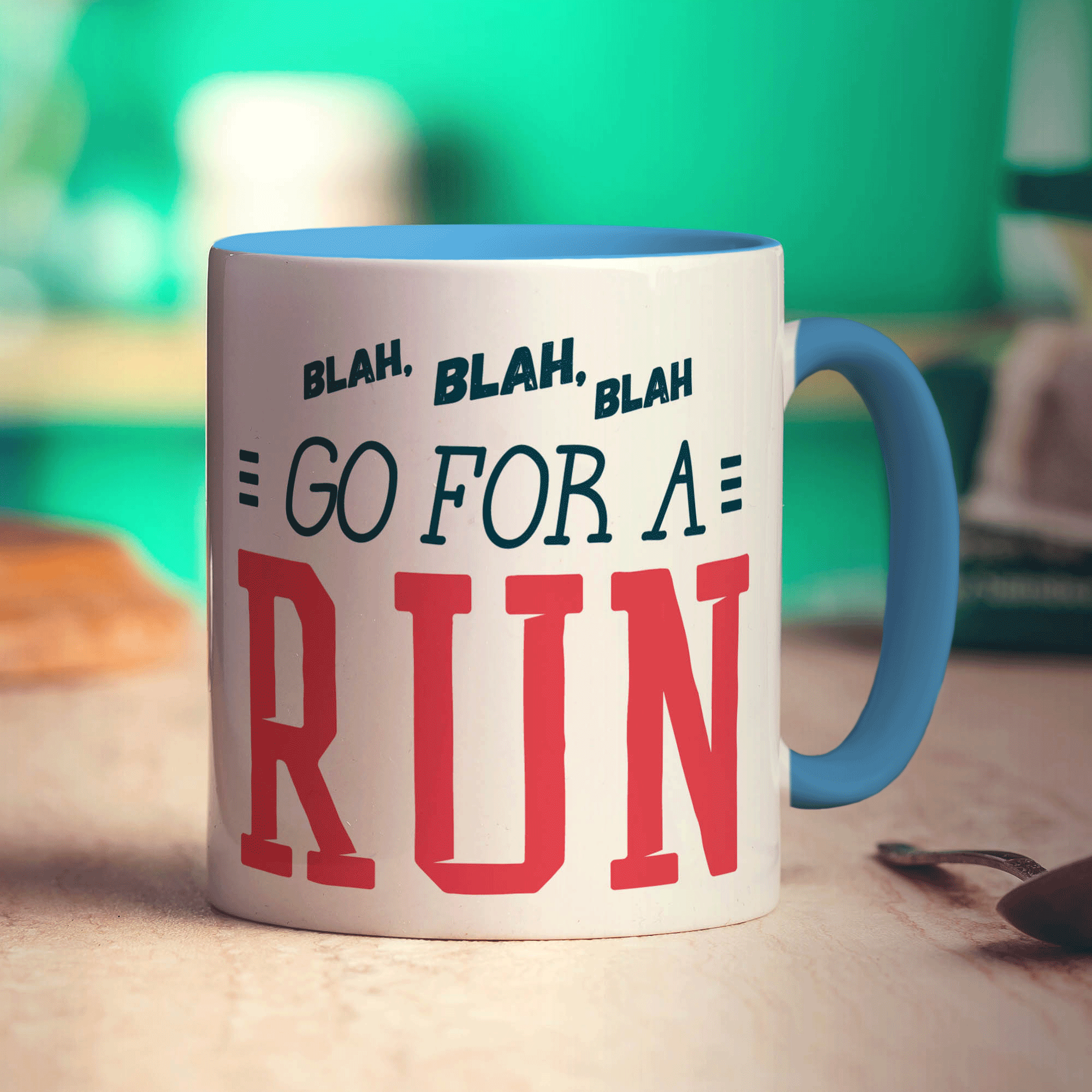 Blah, Blah, Blah Go For a Run Mug