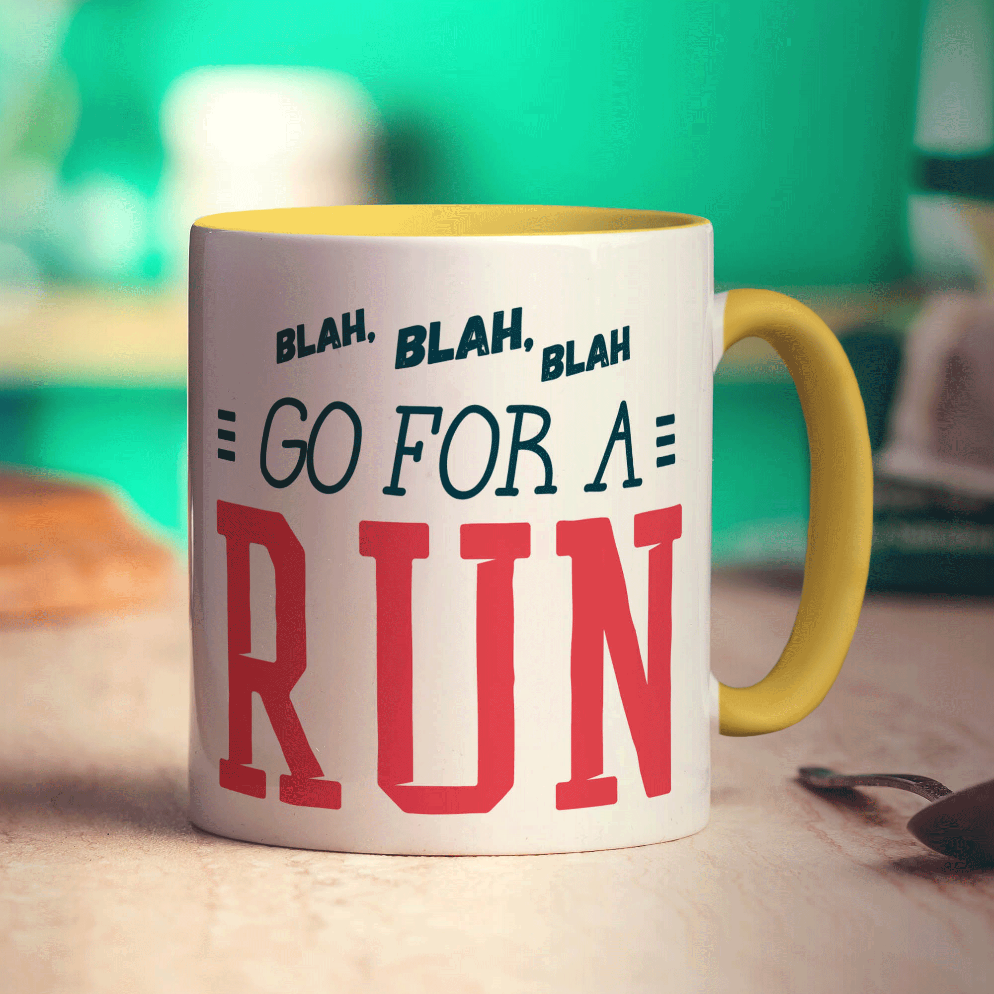 Blah, Blah, Blah Go For a Run Mug