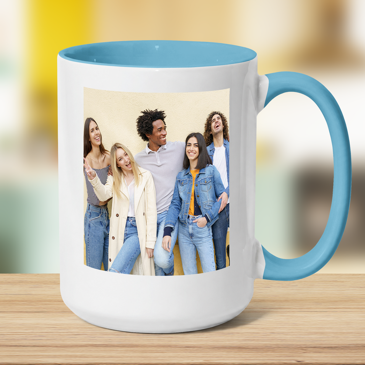 Jumbo Photo Mug with Message
