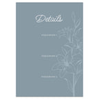 Blue Lilies Wedding Invitations