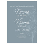 Blue Lilies Wedding Invitations