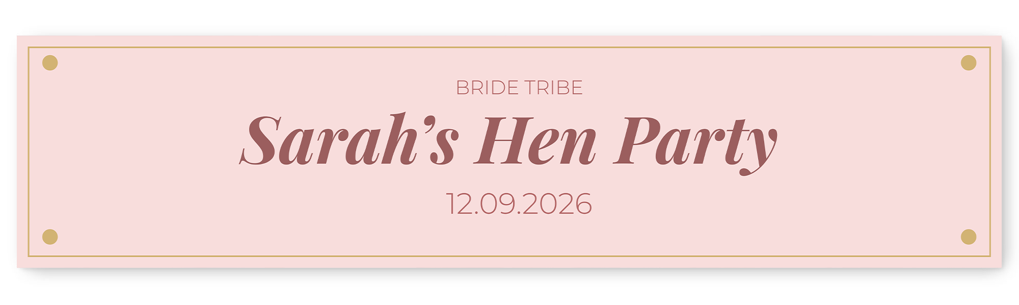 Hen Party Text Banner