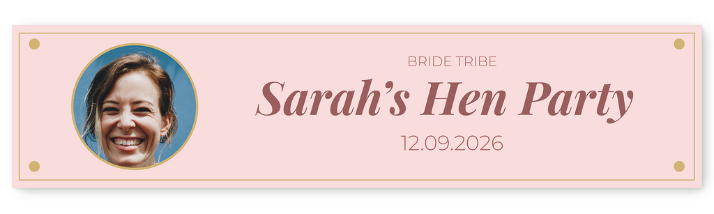 Hen Party Photo & Text Banner