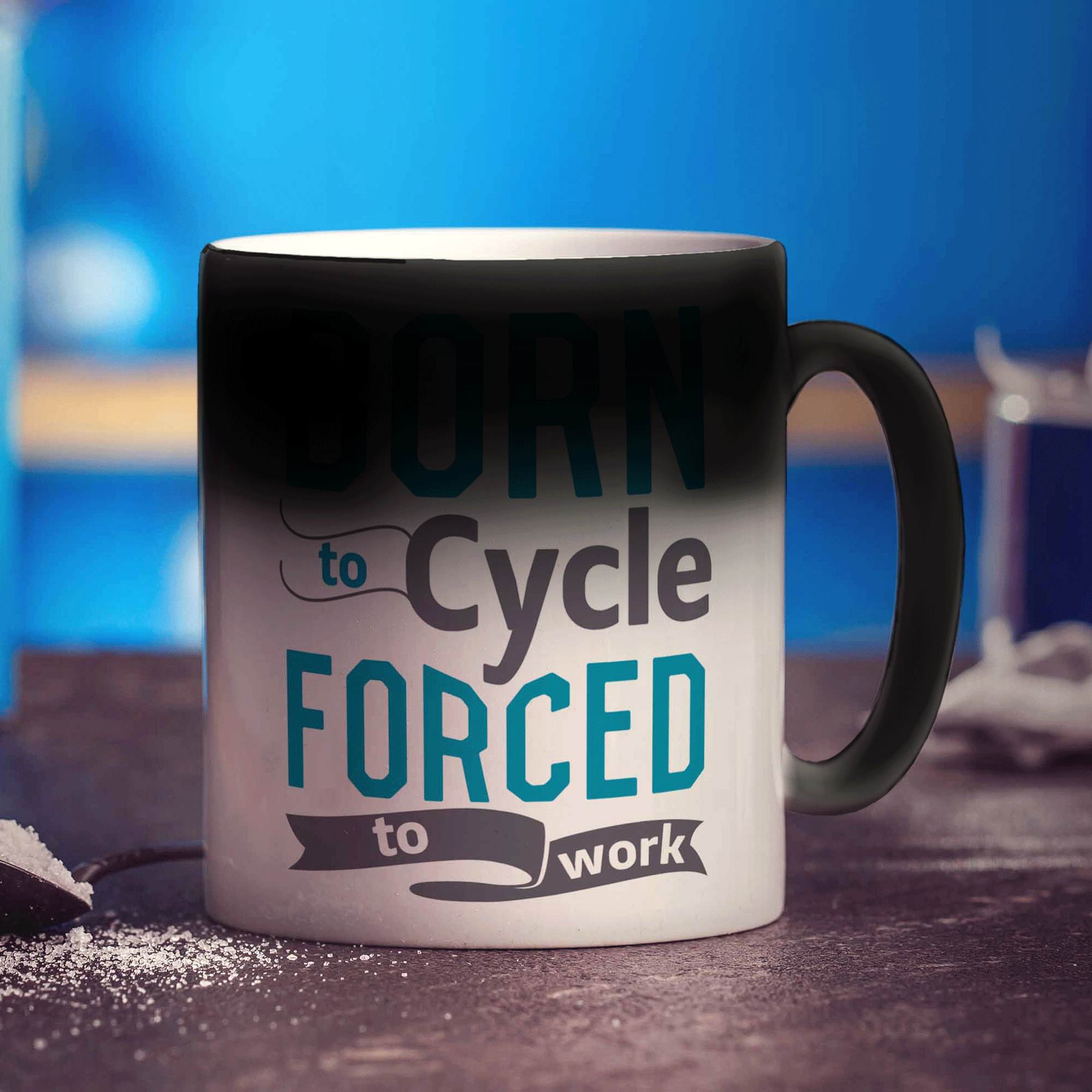 Born to Cycle Forced to Work Mug