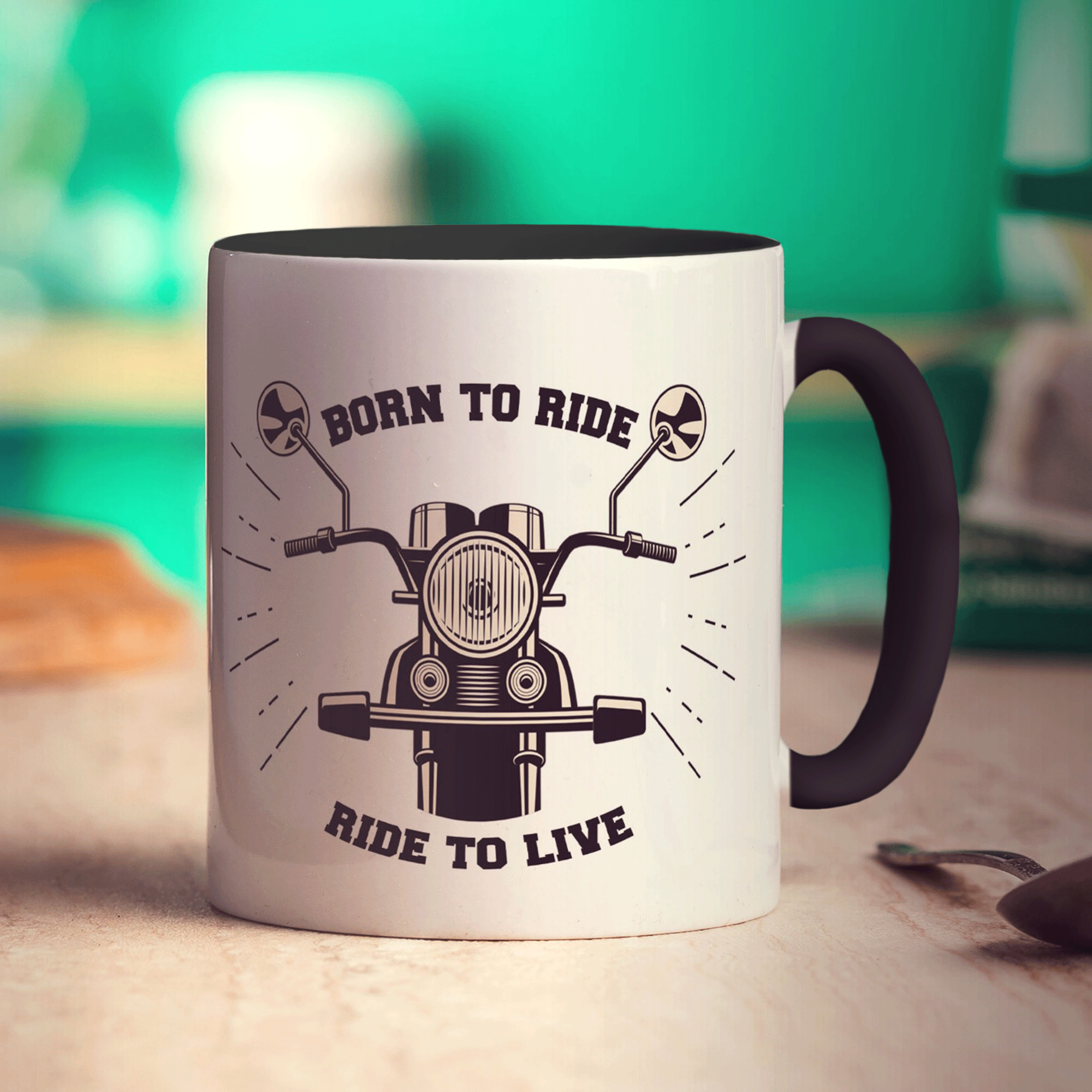 Born to Ride, Ride to Live Motorbike Mug