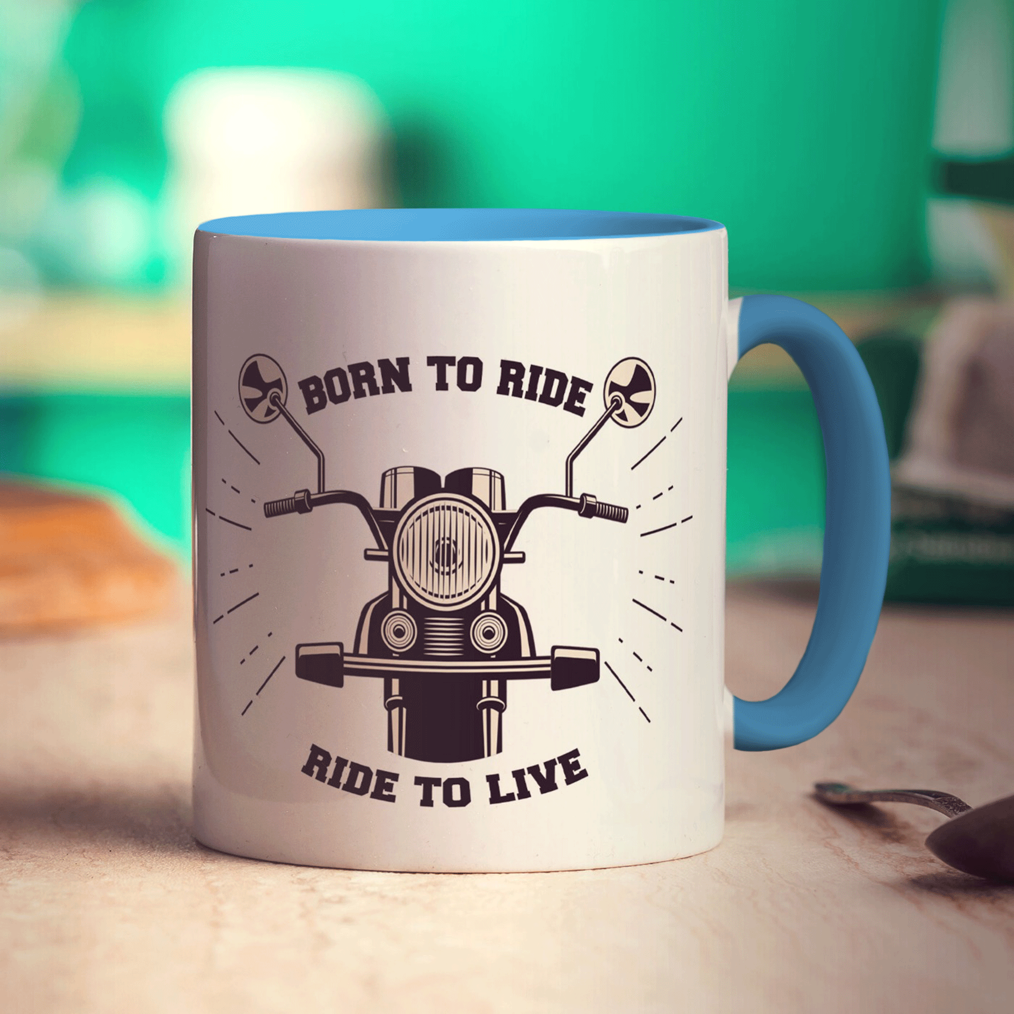 Born to Ride, Ride to Live Motorbike Mug