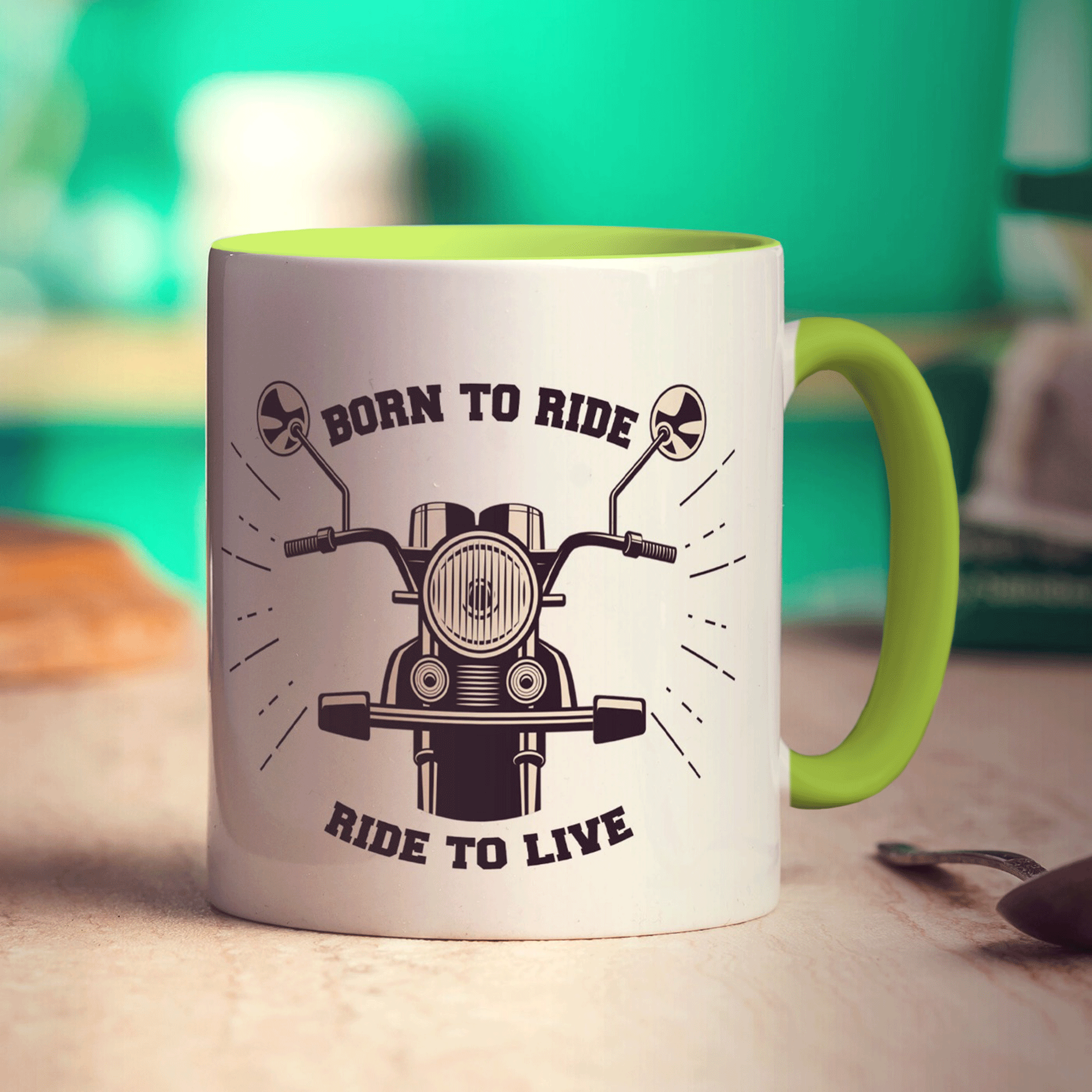Born to Ride, Ride to Live Motorbike Mug