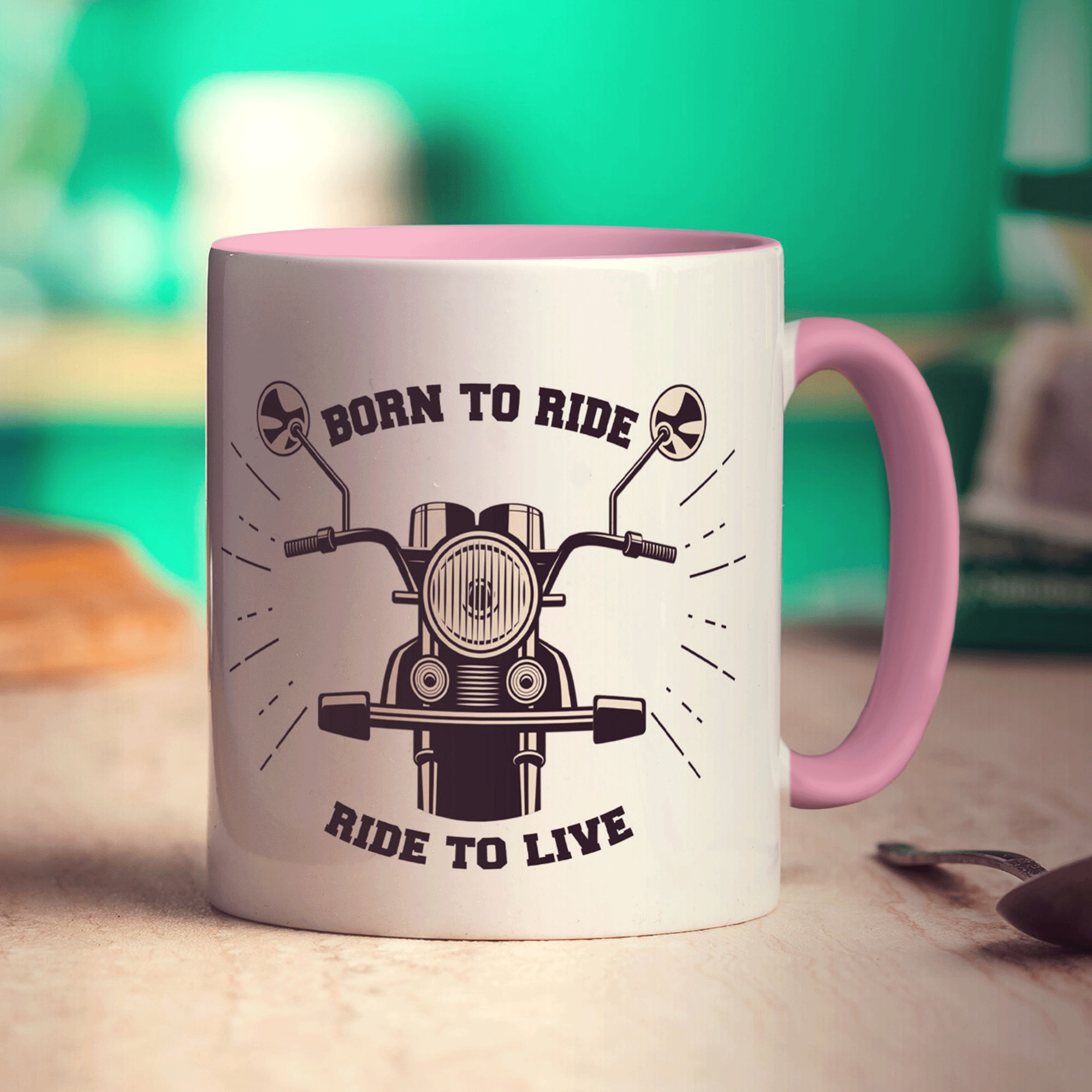Born to Ride, Ride to Live Motorbike Mug