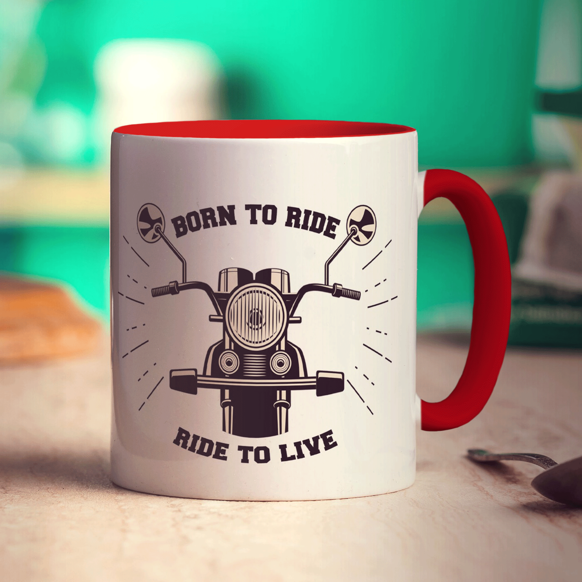 Born to Ride, Ride to Live Motorbike Mug