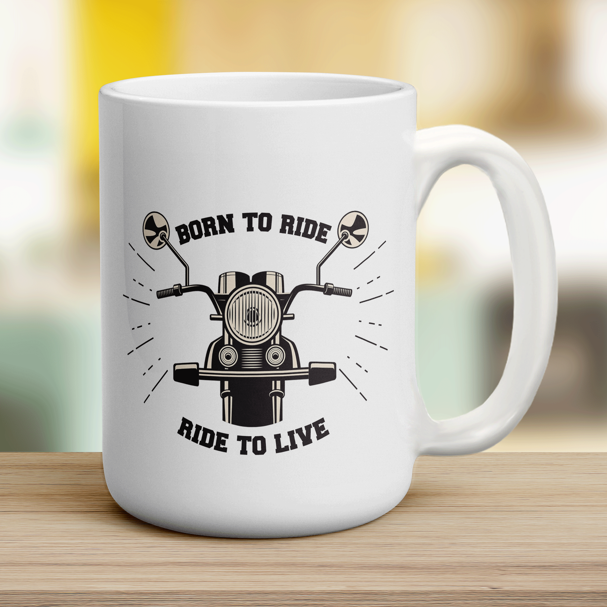 Born to Ride, Ride to Live Motorbike Mug