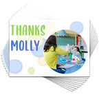 Bubble Photo Thank You Card - Pack of 10