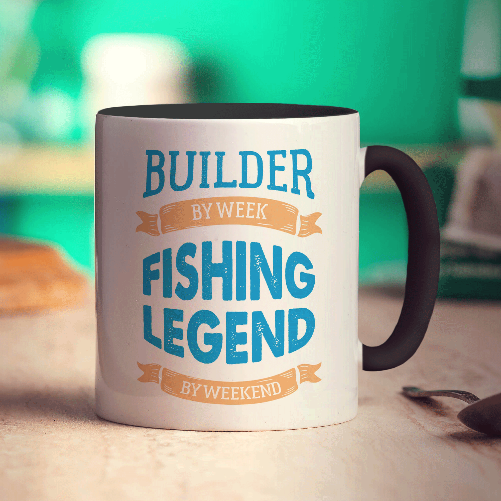 Builder By Week Fishing Legend By Weekend Mug