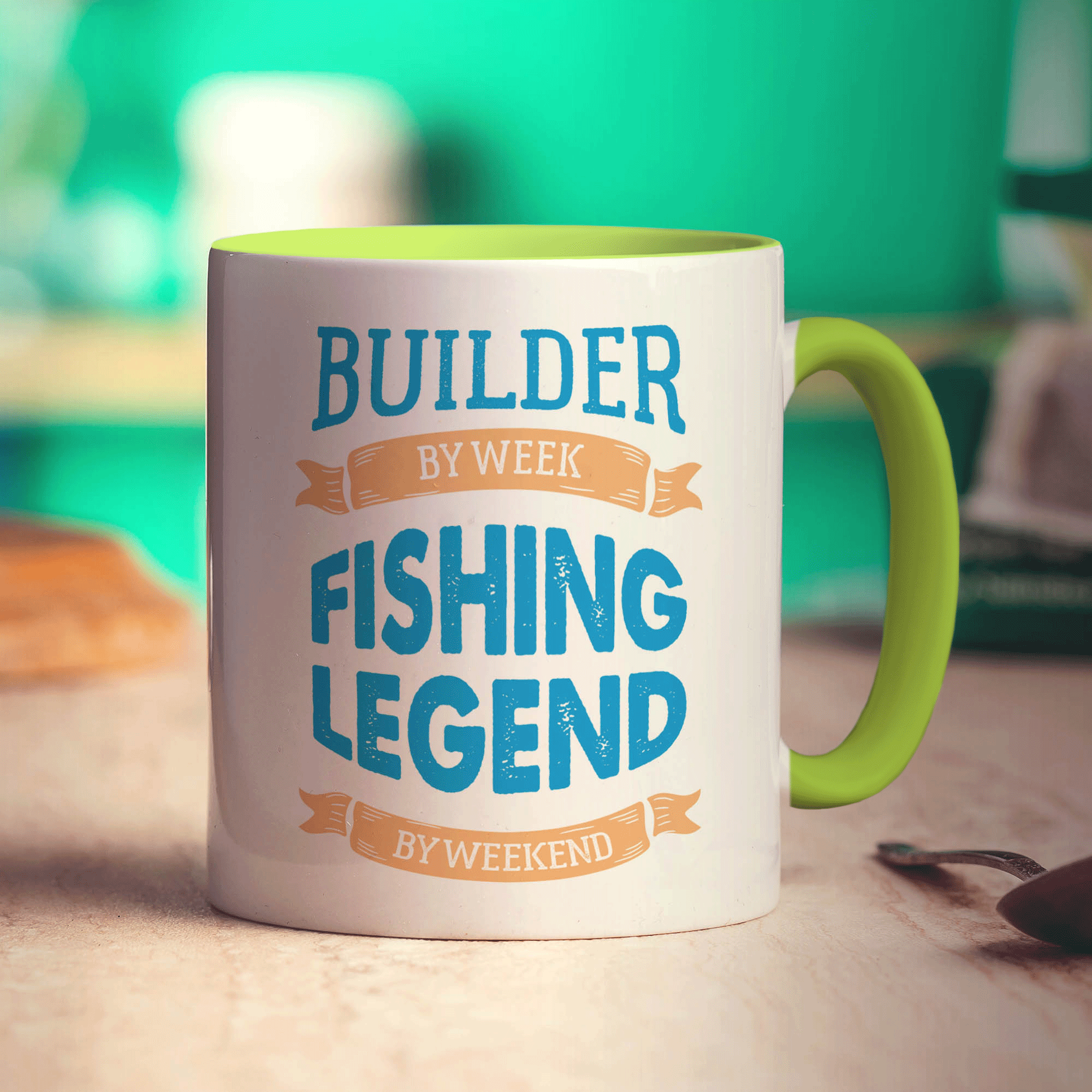 Builder By Week Fishing Legend By Weekend Mug