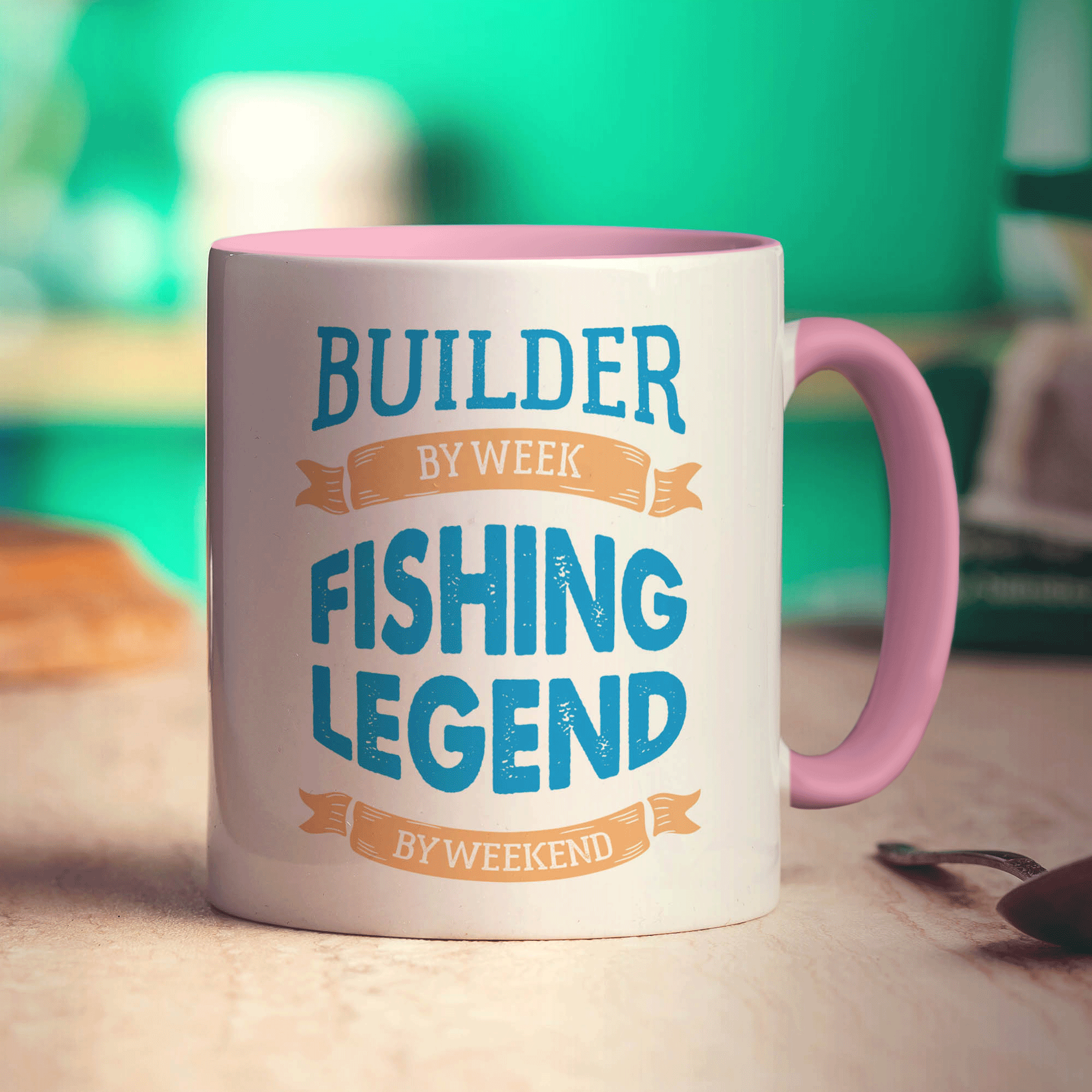 Builder By Week Fishing Legend By Weekend Mug