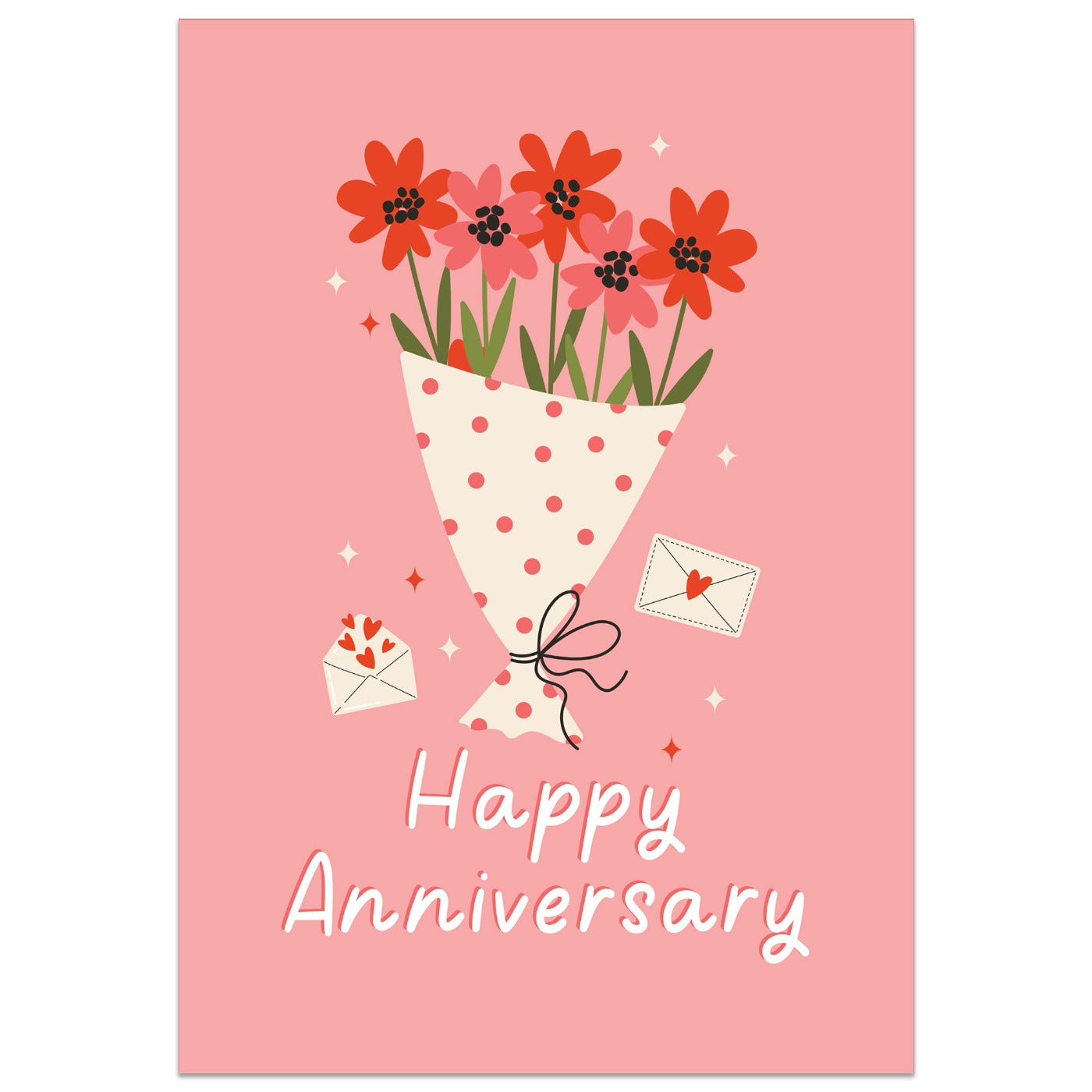 Bunch of Flowers Anniversary Card