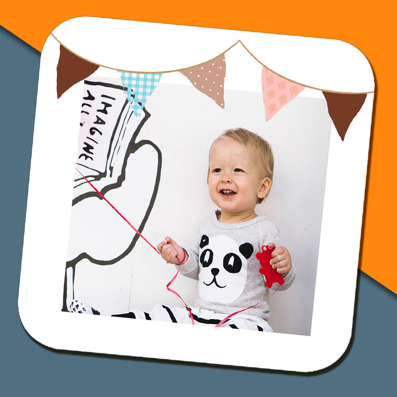Bunting Photo Coaster