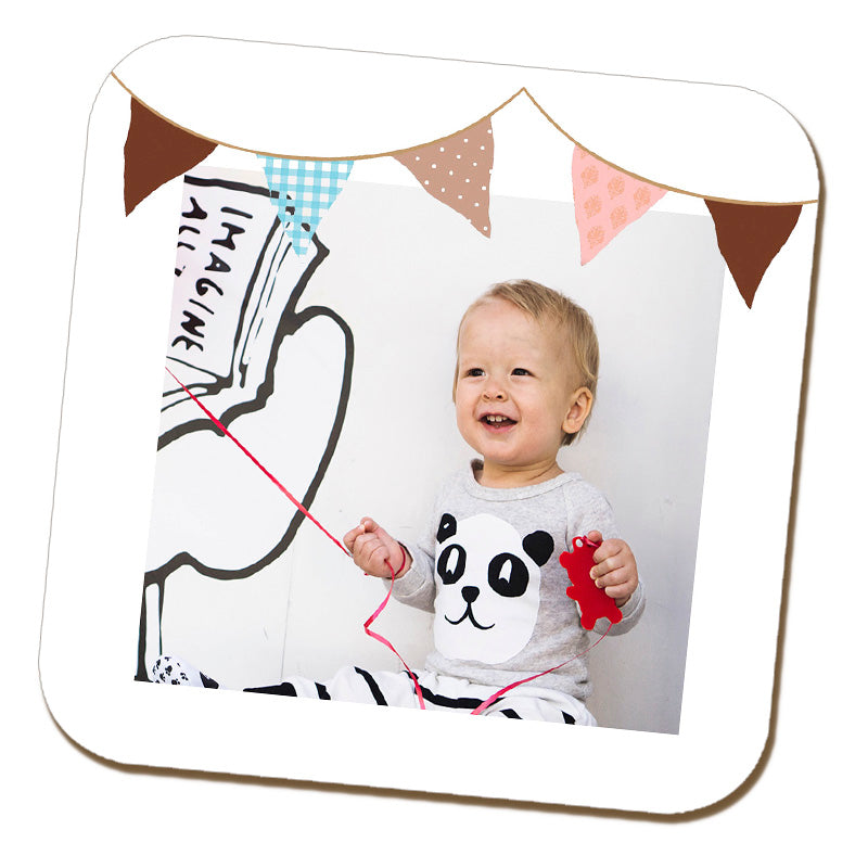 Bunting Photo Coaster
