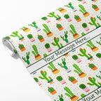 Cactus Message Wrapping Paper