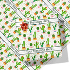 Cactus Message Wrapping Paper