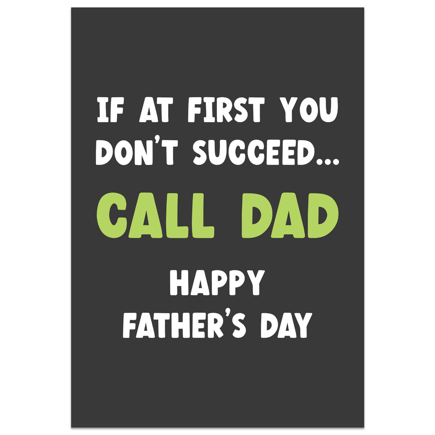 Call Dad Father's Day Card
