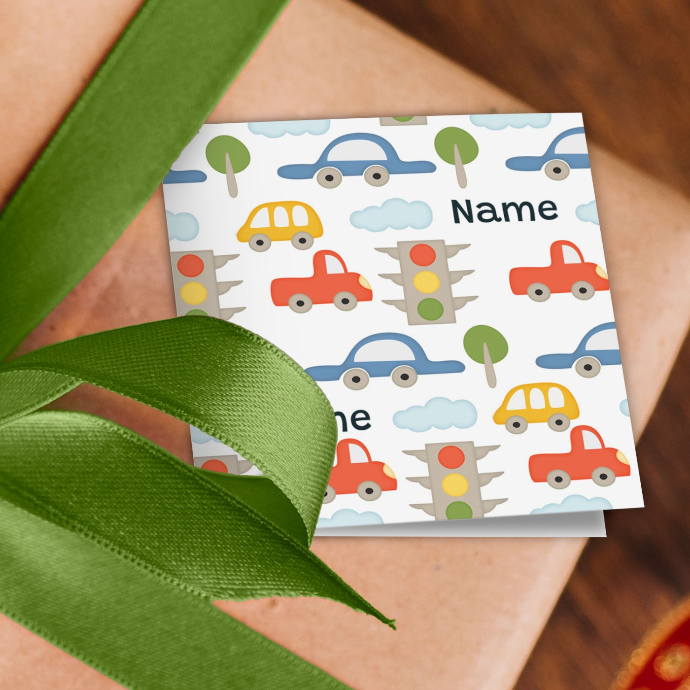Cars Name Wrapping Paper