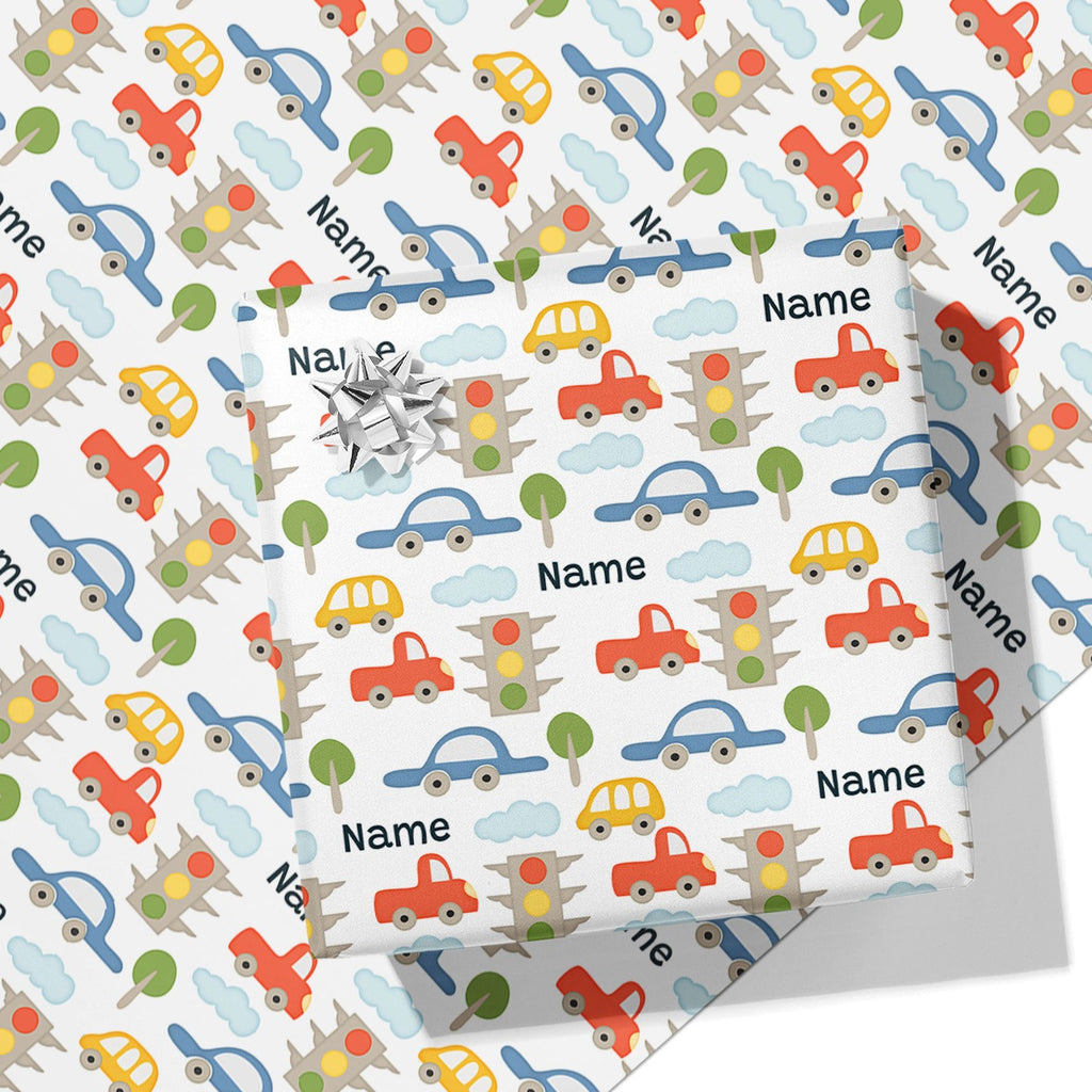 Cars Name Wrapping Paper