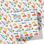 Cars Name Wrapping Paper