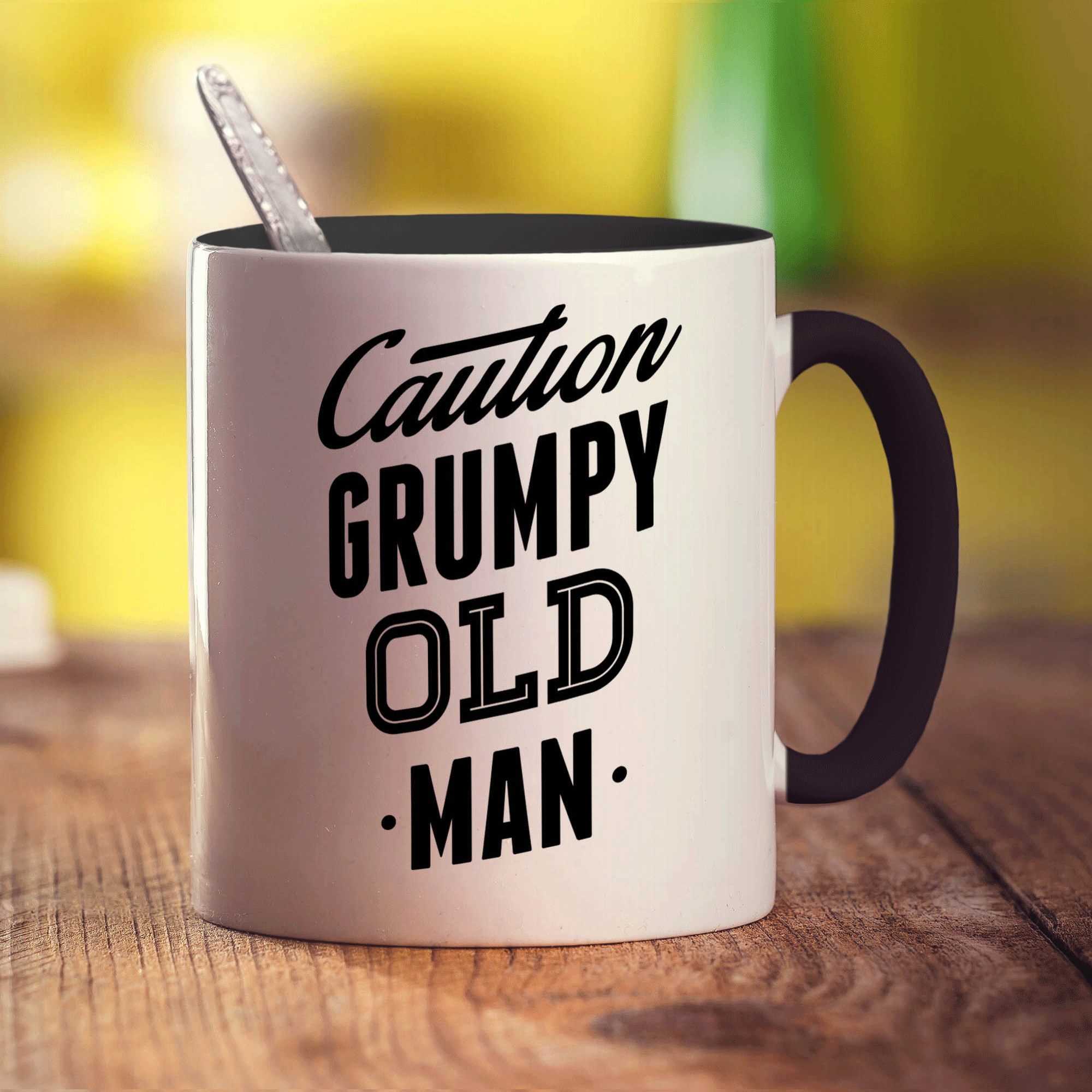 Caution Grumpy Old Man Mug