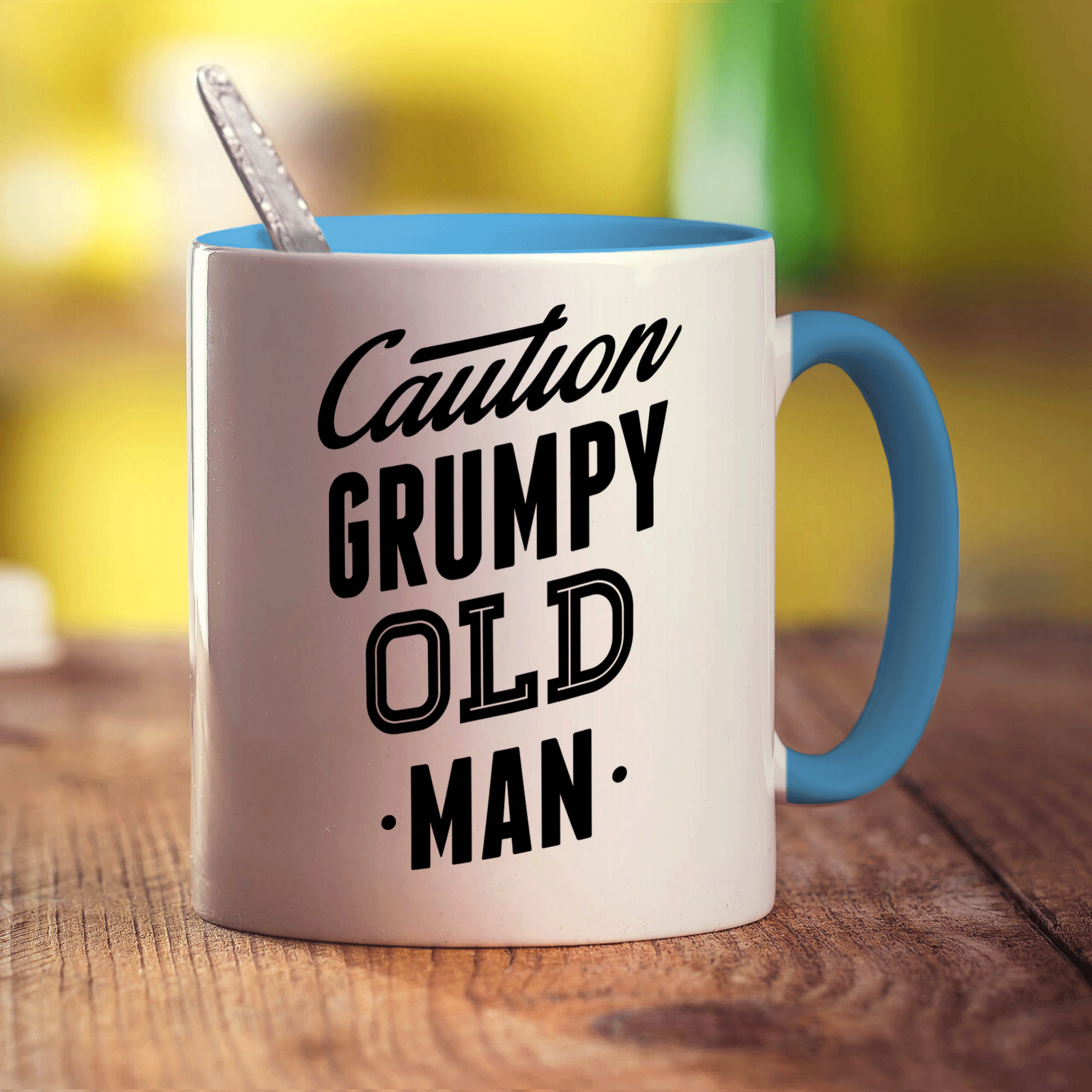 Caution Grumpy Old Man Mug