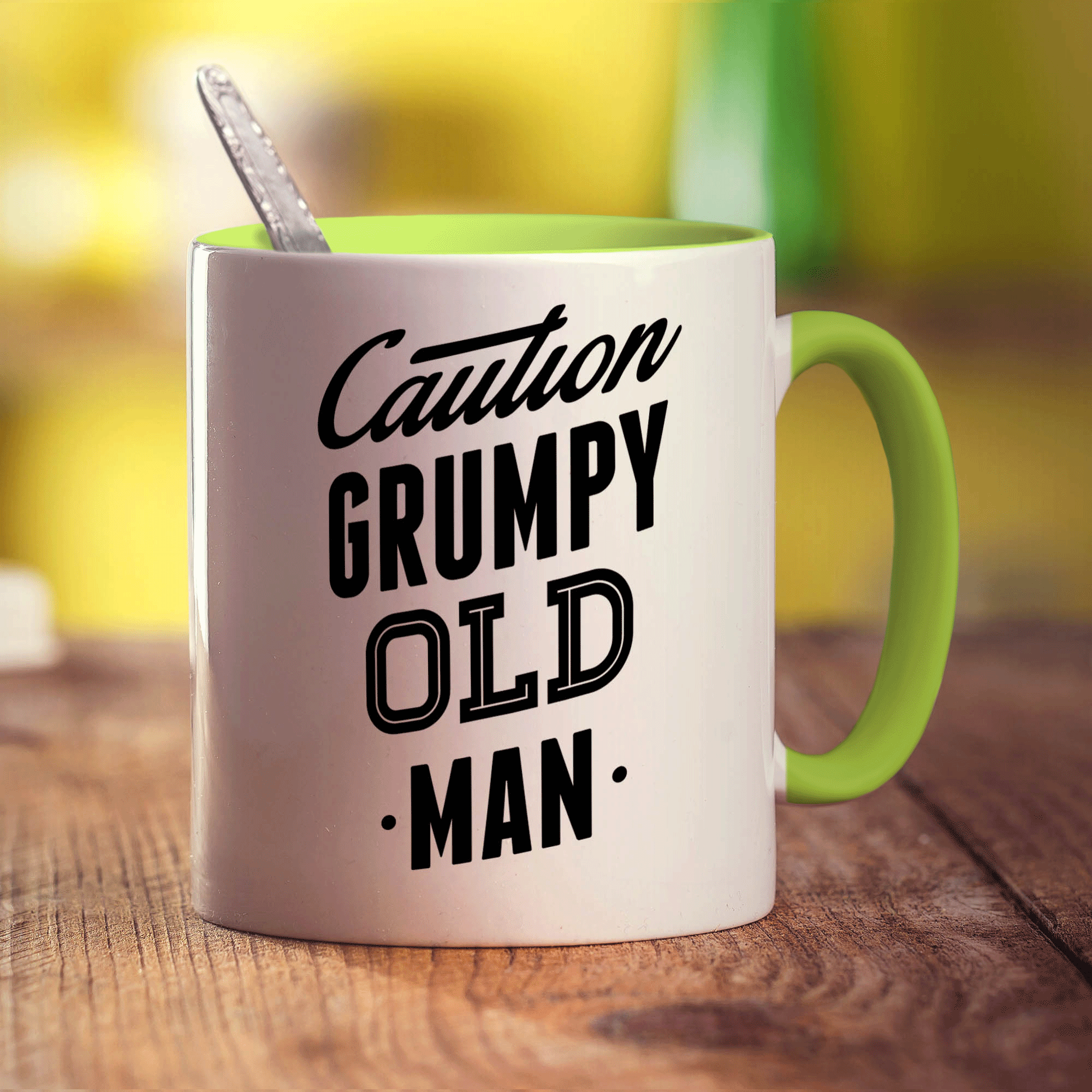 Caution Grumpy Old Man Mug