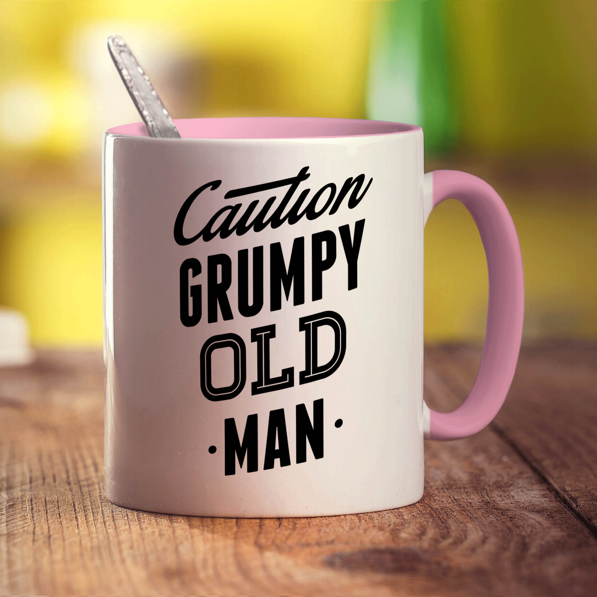 Caution Grumpy Old Man Mug
