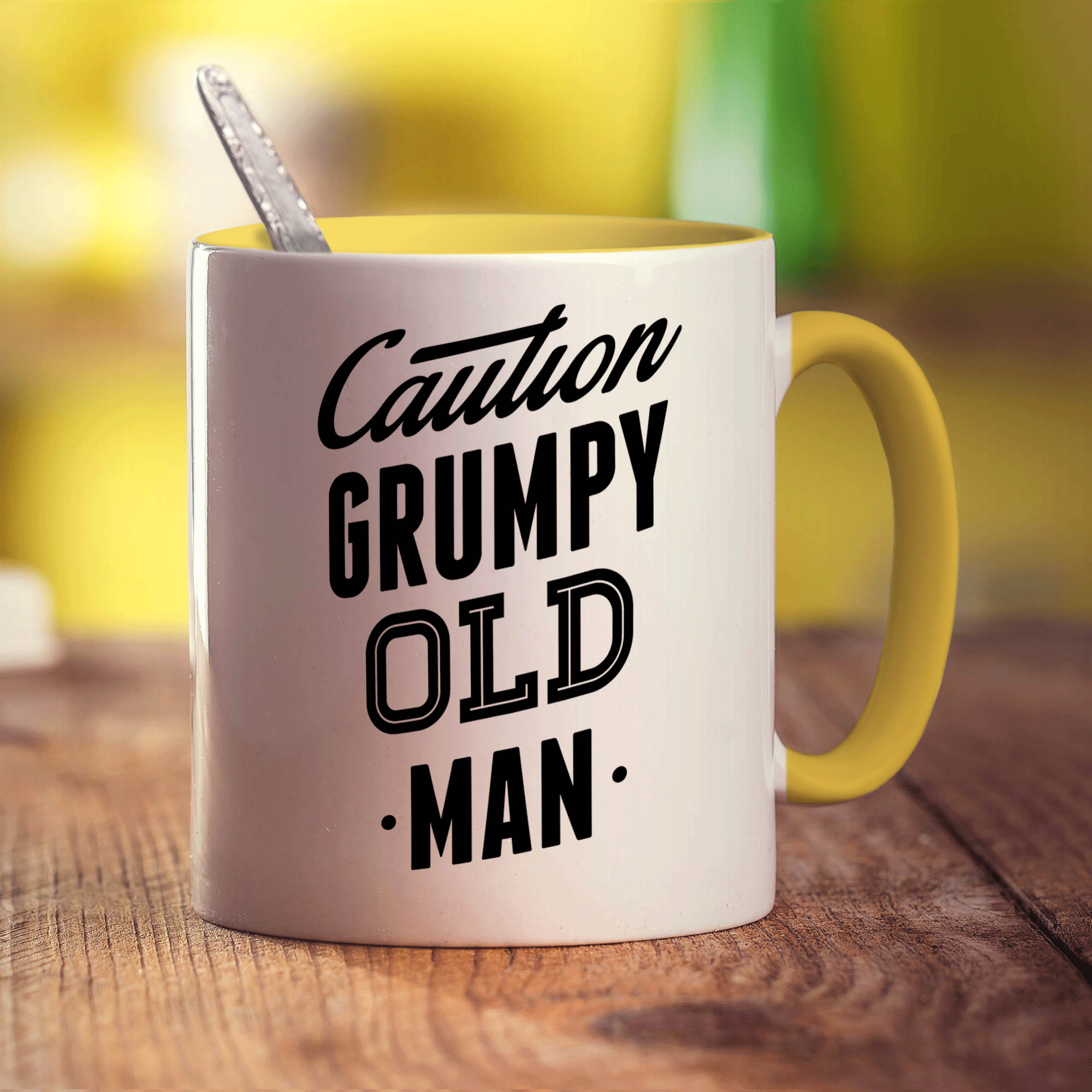 Caution Grumpy Old Man Mug