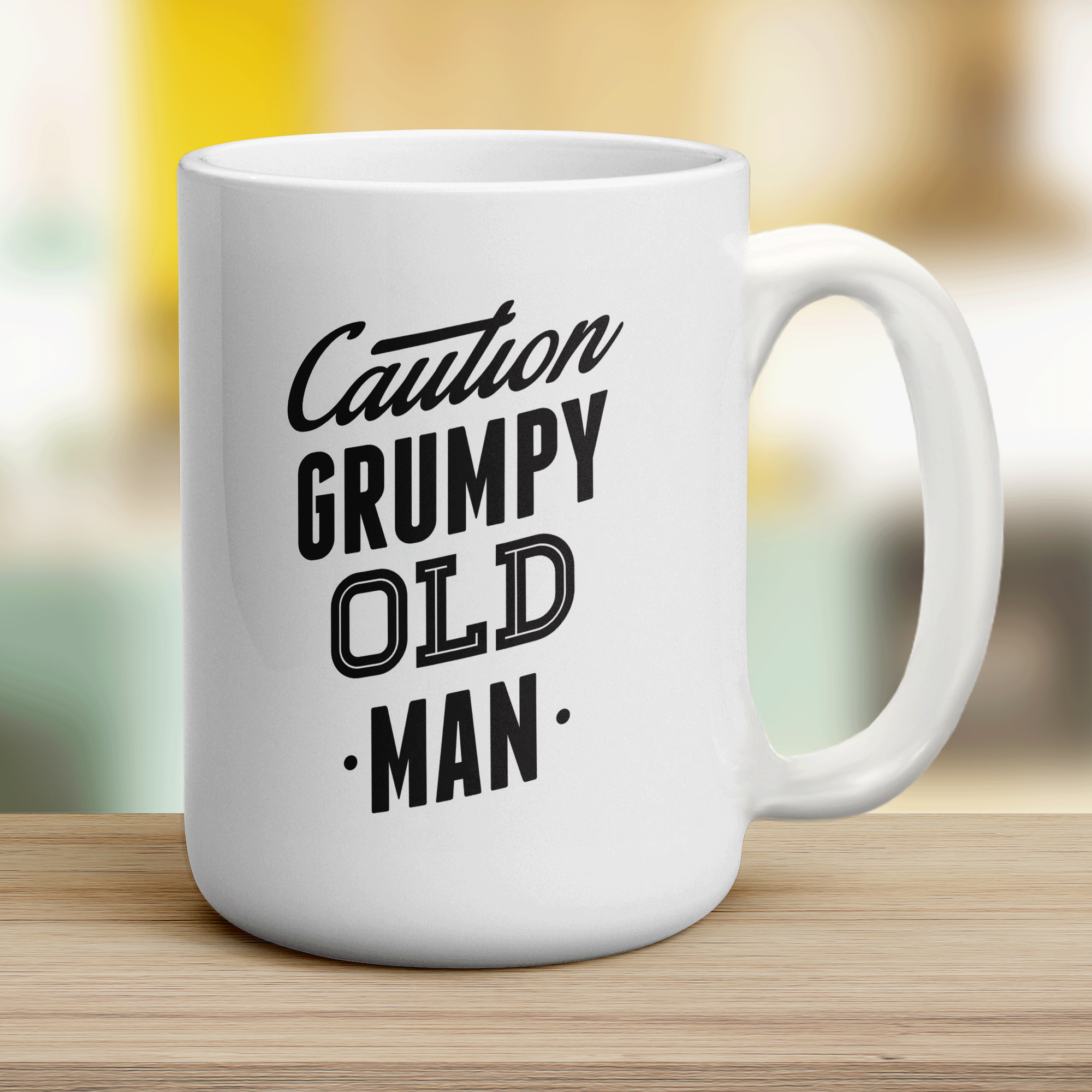 Caution Grumpy Old Man Mug