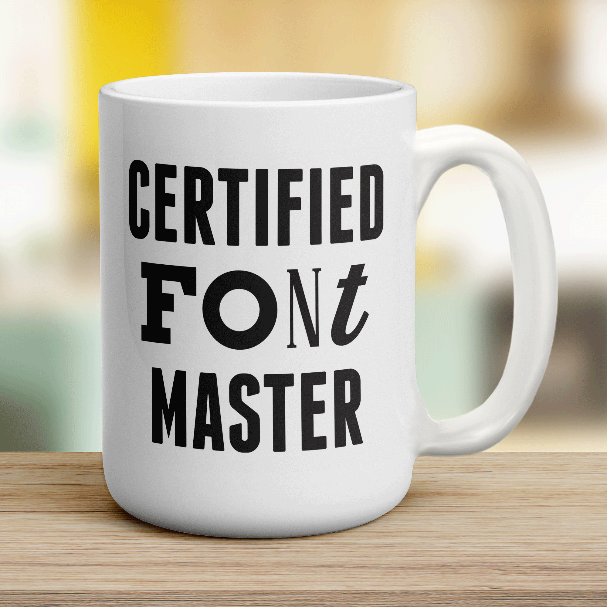 Certified Font Master Mug