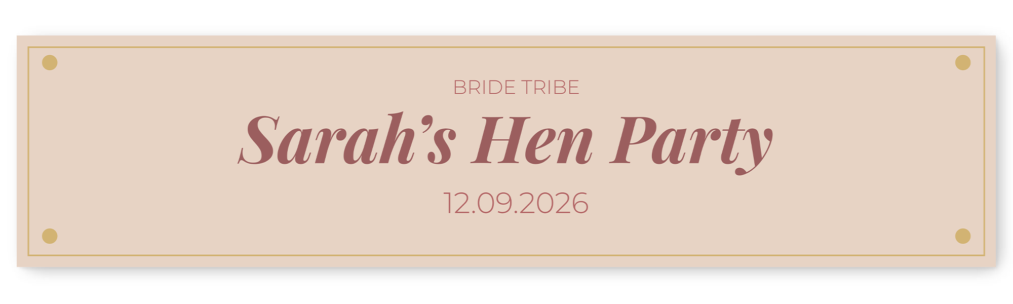 Hen Party Text Banner