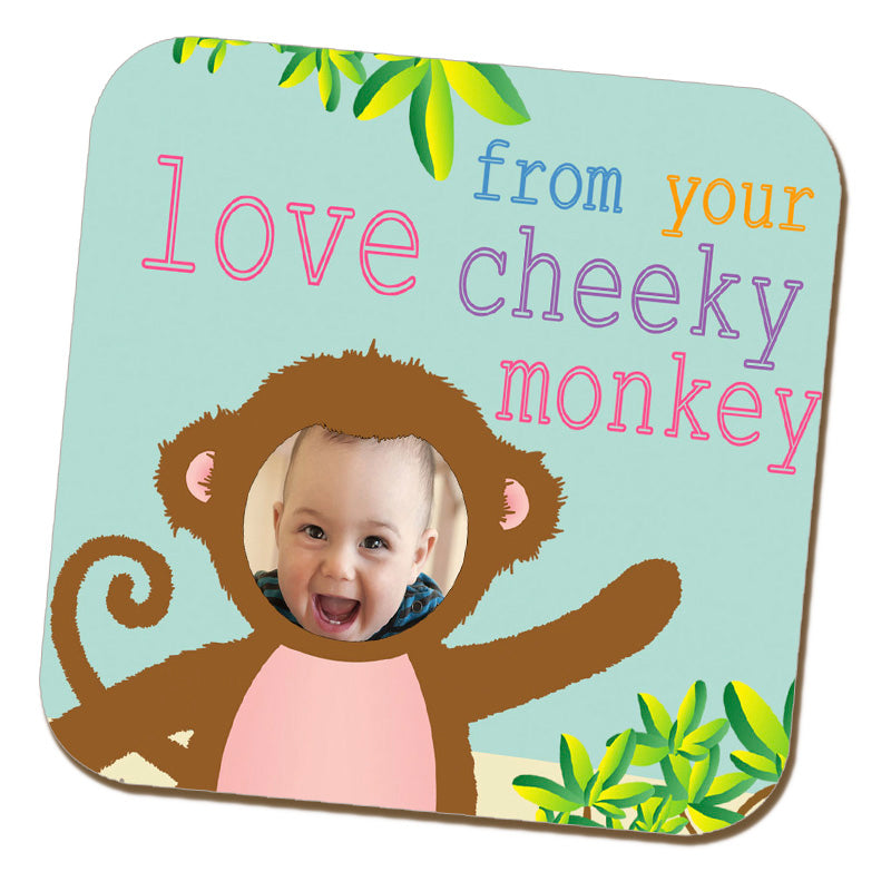 Cheeky Monkey Photo Coaster