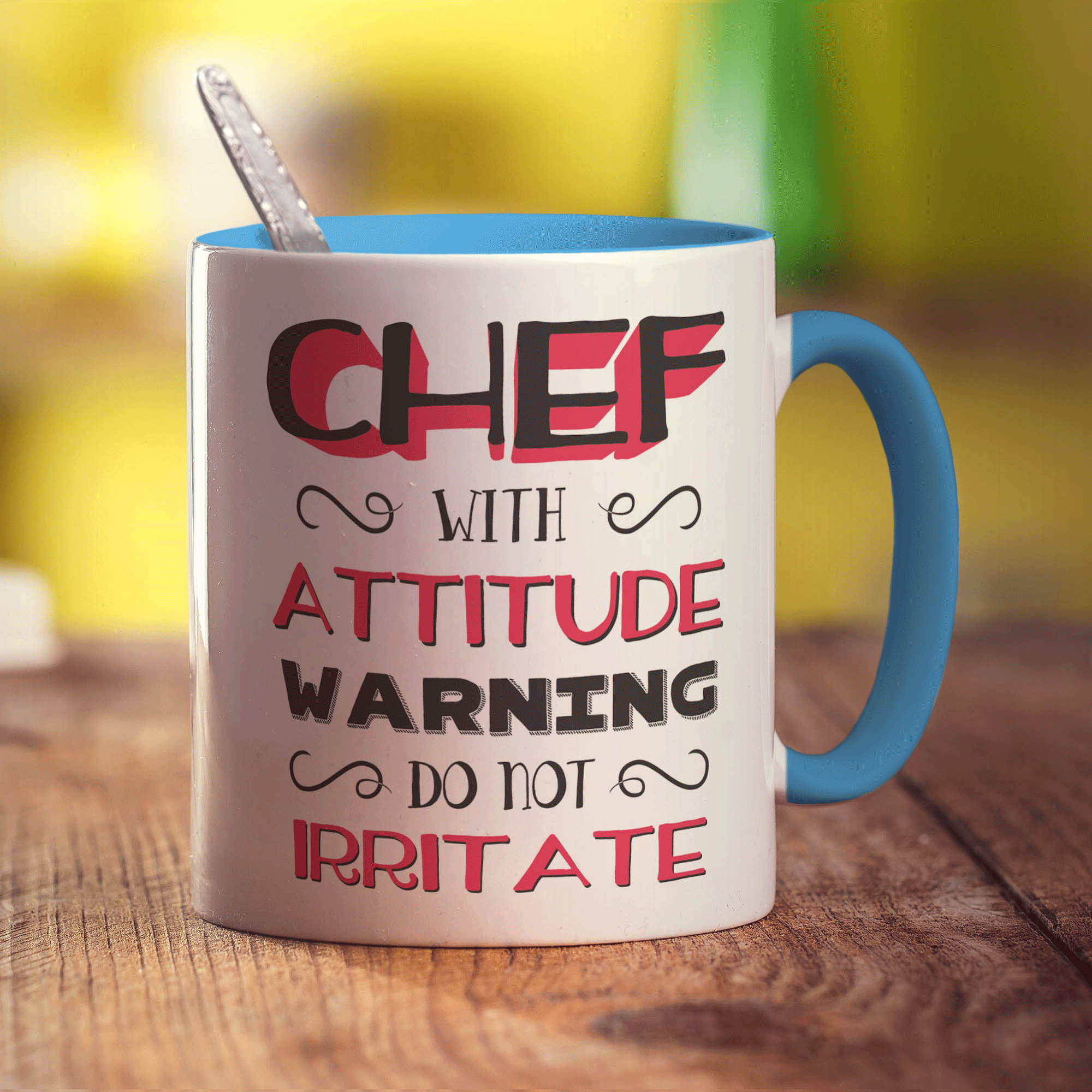 Chef With Attitude Warning Do Not Irritate Mug