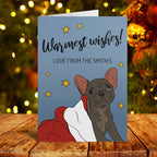 Warmest Wishes Christmas Dog Card
