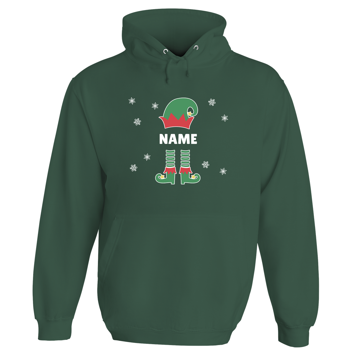 Christmas Elf Name Personalised Hoodie