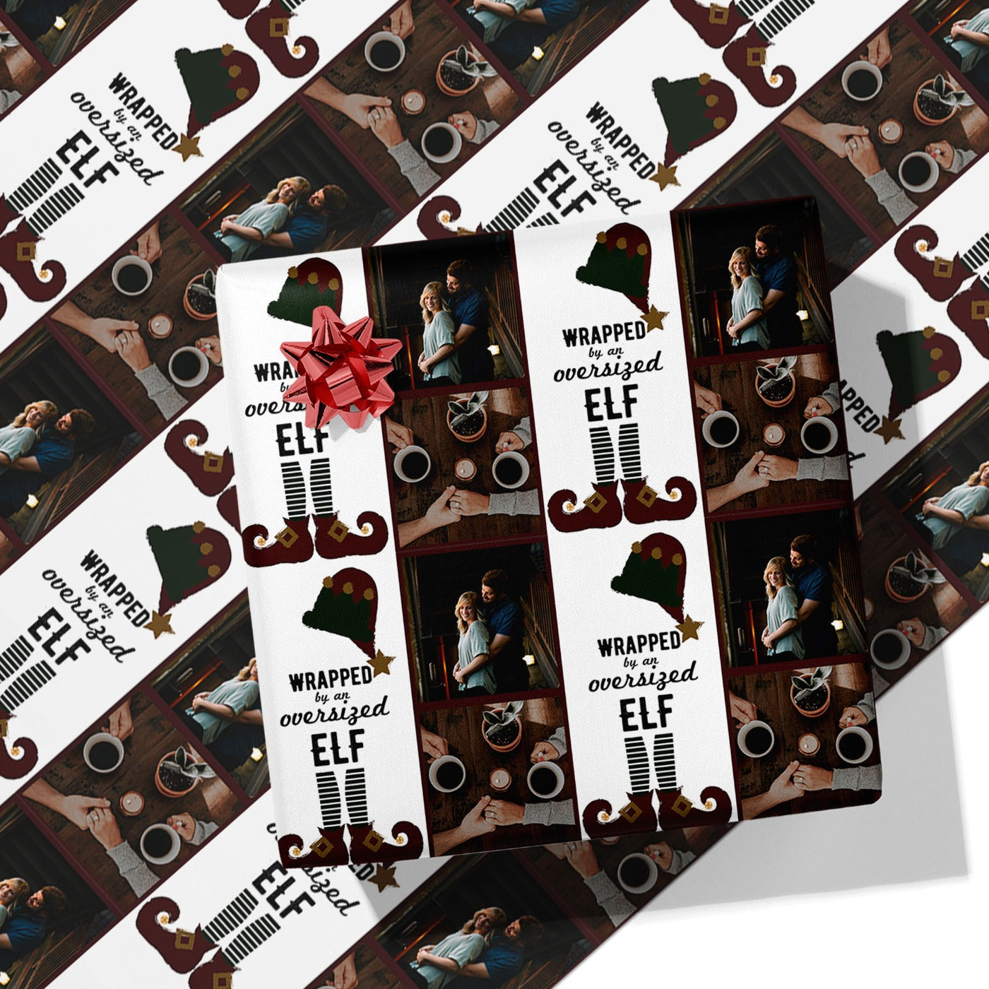 Christmas Elf Photo Wrapping Paper