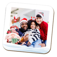 Christmas Gnome Name and Photo Coaster