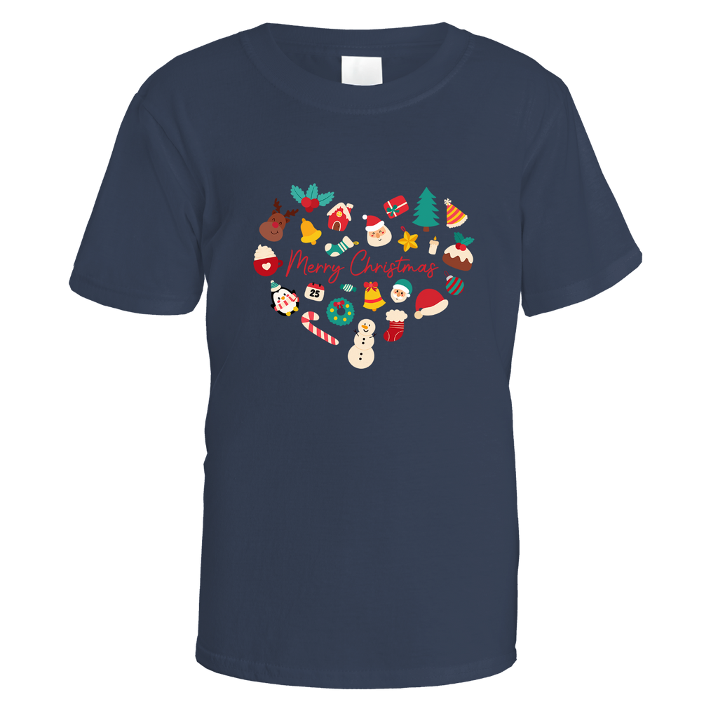 Christmas Icons Heart T-Shirt
