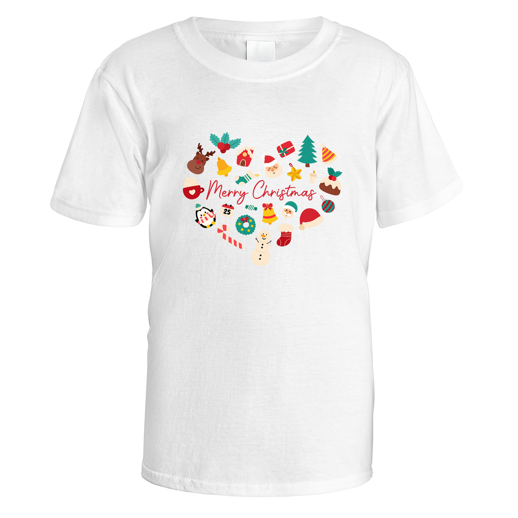 Christmas Icons Heart T-Shirt