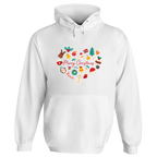 Christmas Icons Heart Hoodie
