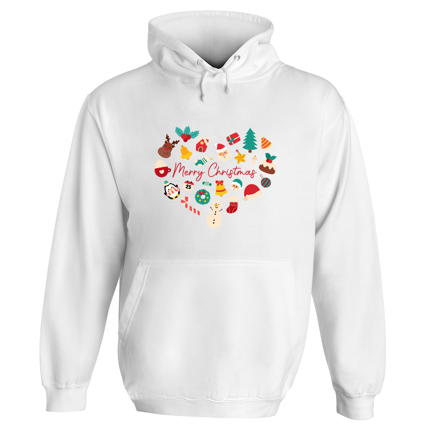 Christmas Icons Heart Hoodie