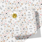 Christmas Pattern Message Wrapping Paper
