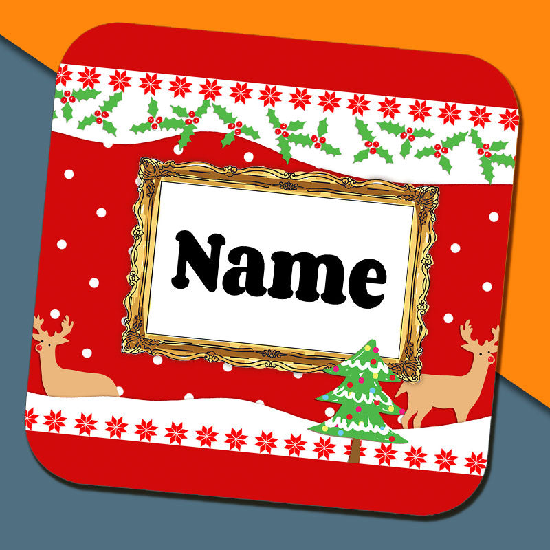 Christmas Name Coaster