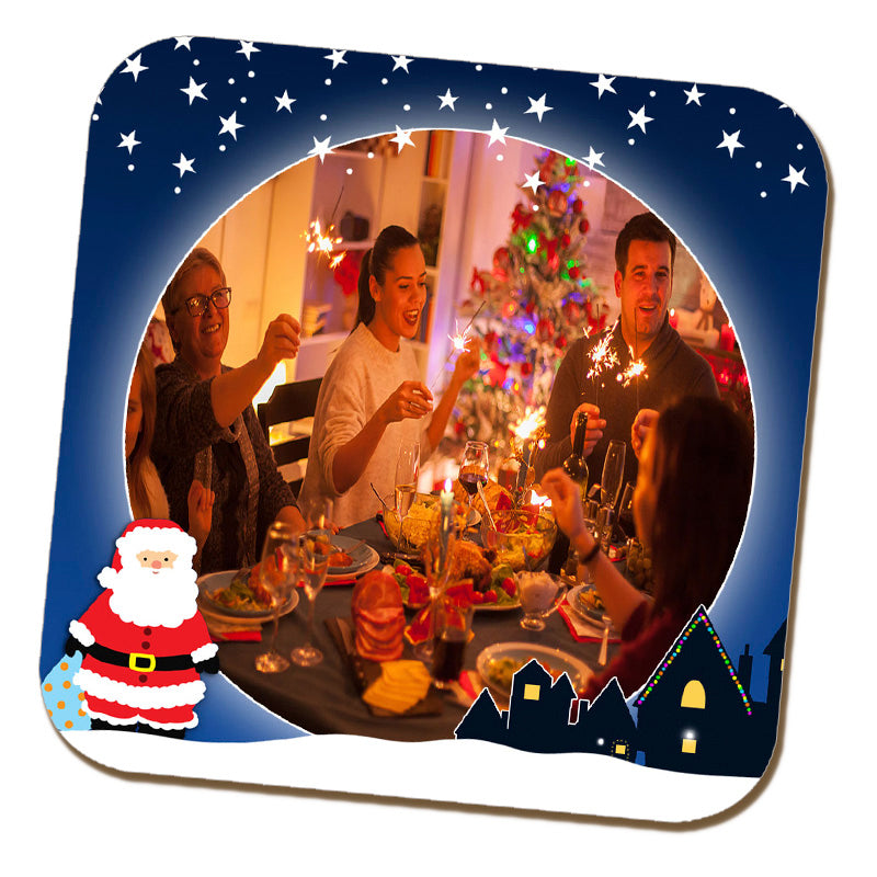 Christmas Night Photo Coaster